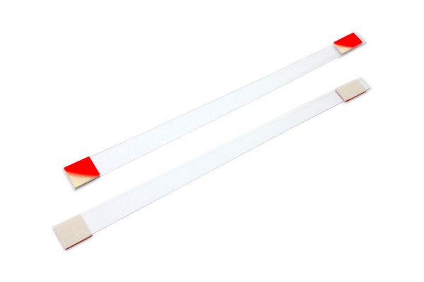 Regalwobbler aus Kunststoff, 152 mm, transparent, mit 2 Klebeflächen