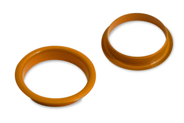 Greiflochringe, orange pulverbeschichtet