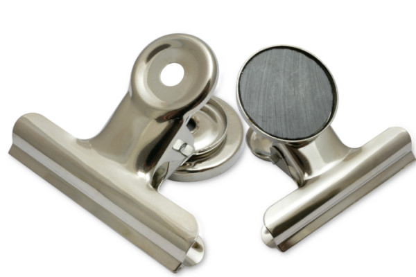 Magnetische Briefklemmer, 50 mm breit, vernickelt