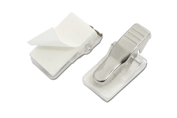Krokoclip aus Metall, selbstklebend, ohne Sicherheitsnadel