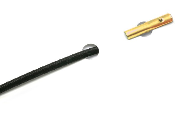 Gummischnüre mit Automatensplinte, schwarz