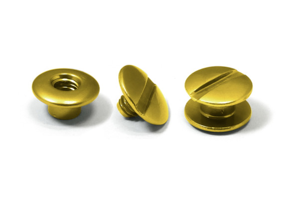 Alu-Buchschrauben, gold