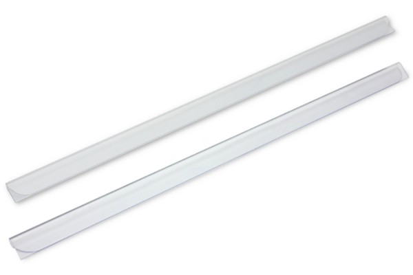 Klemmschienen, 3-4 mm Fassung, transparent