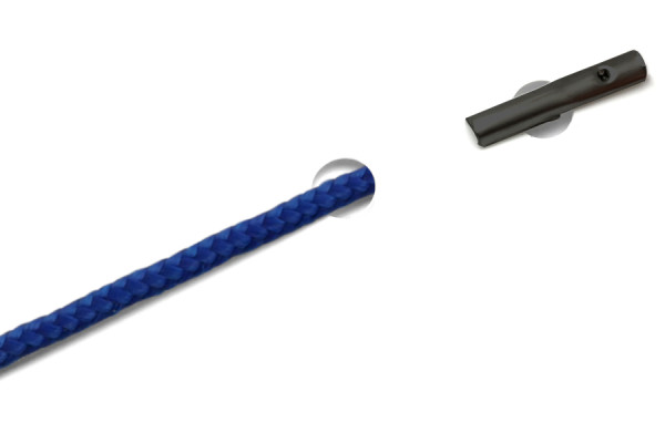 PP-Kordeln mit Automatensplinte, blau