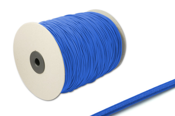 Gummischnur, 2,2 mm Ø, auf 500 m Rolle, aquablau