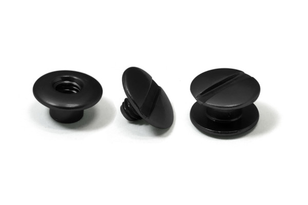 Alu-Buchschrauben, schwarz
