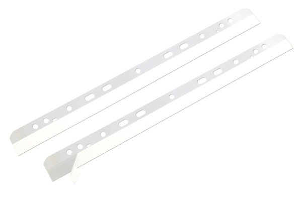 Selbstklebende Abheftstreifen, 293 x 25 mm, transparent