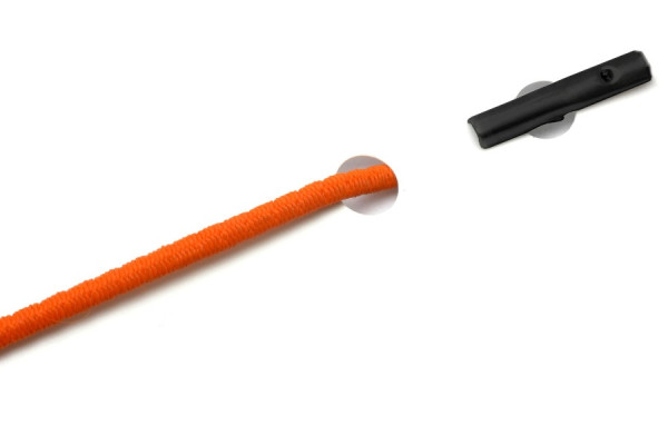 Gummischnüre mit Automatensplinte, dunkel-orange