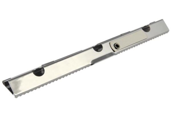 Blockklammern, 185 mm breit, vernickelt, mit Hebel