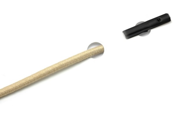 Gummischnüre mit Automatensplinte, beige