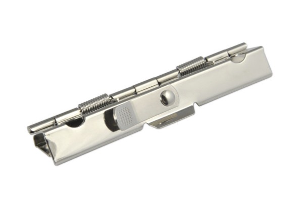 Blockklammern, 89 mm breit, vernickelt, mit Hebel