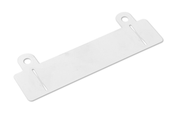 Abheftvorrichtung, geschlitzt, weiss, 100 mm