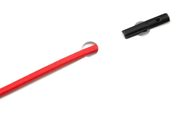 Gummischnüre mit Automatensplinte, rot