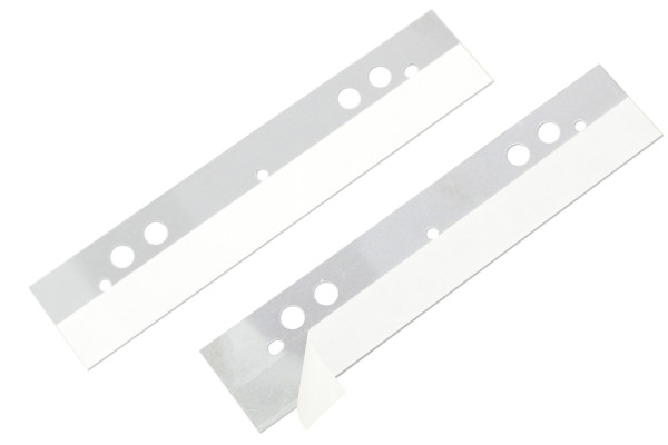 Selbstklebende Abheftstreifen, 125 x 25 mm, transparent