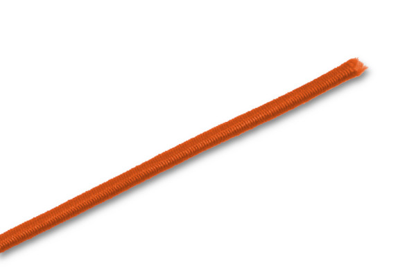 Gummischnüre als Zuschnitte, dunkel-orange