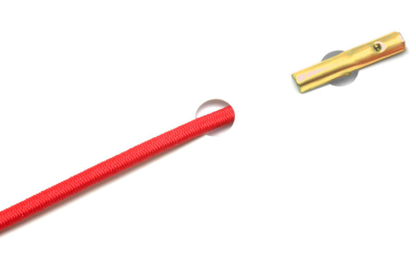 Gummischnüre mit Automatensplinte, rot