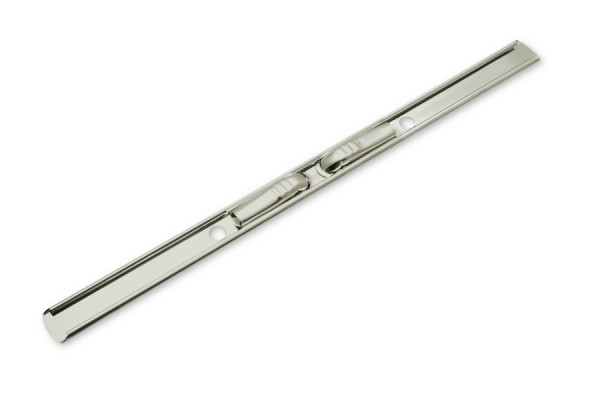 Schieberdeckleisten für Spiralfedern, 202 x 13 mm, vernickelt