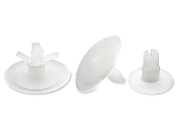 Druck-Spreiznieten, Kunststoff, natur, 7-12 mm