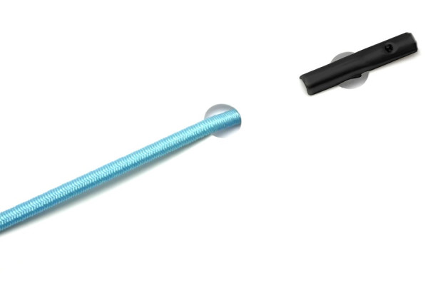 Gummischnüre mit Automatensplinte, hellblau