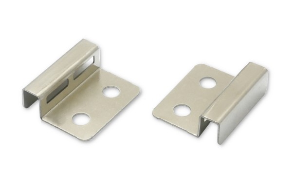 Endbleche für Stabmechaniken, 25 mm, vernickelt