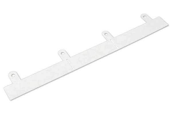 Abheftvorrichtung, geschlitzt, transparent, 280 mm