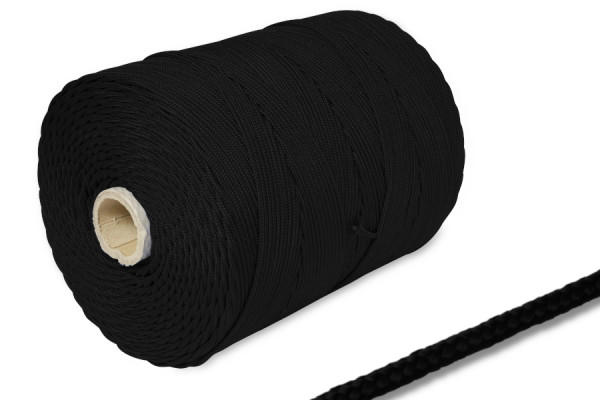 PP-Kordel, 2 mm Ø auf 500 m Rolle, schwarz