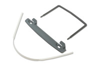 Schlauchheftungen,<br> grau-weiss