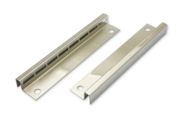 Endbleche für Stabmechaniken, 95 mm, vernickelt