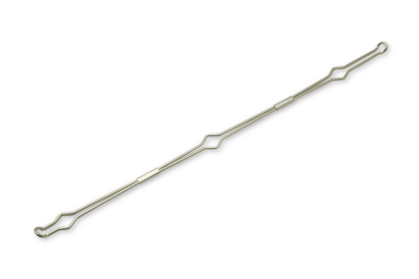 Drahtniederhalter, für 3-fach Mechaniken, 280 mm, vernickelt