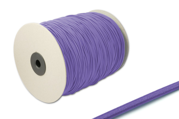 Gummischnur, 2,2 mm Ø, auf 500 m Rolle, flieder