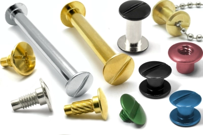Buchschrauben aus Metall