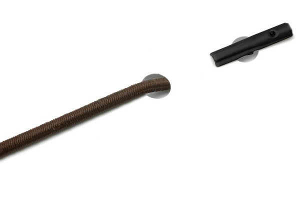 Gummischnüre mit Automatensplinte, braun
